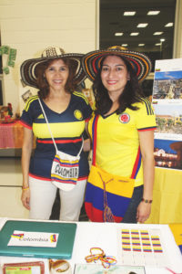Sharing their Colombian culture! 