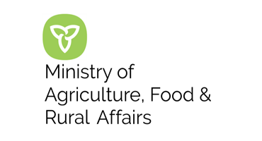 The logo for the Ontario Ministry of Agriculture, Food, and Rural Affairs. 
